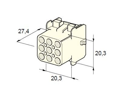 MTA Samica - obal 9-cestný - silon /12.01200/