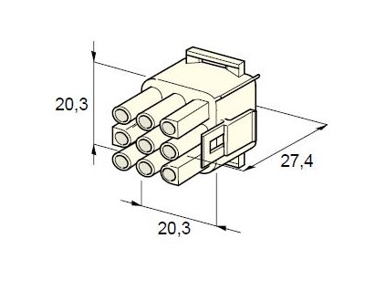MTA Samec - obal 9-cestný - silon /12.01210/