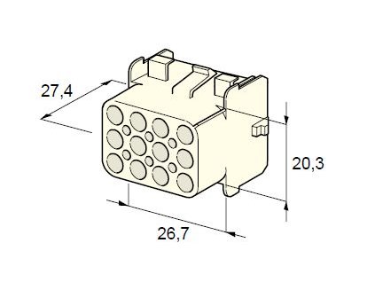 MTA Samica - obal 12-cestný - silon /12.01200/