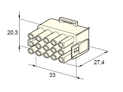 MTA Samec - obal 15-cestný - silon /12.01210/