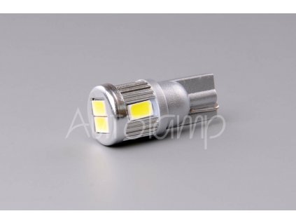 AUTOLAMP LED 12V-24V (W5W) W2,1x9,5d číra 6xSMD