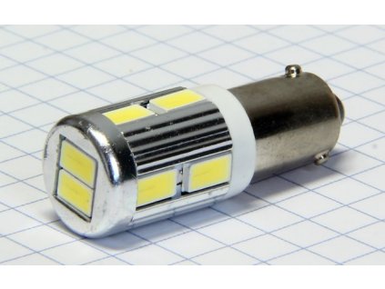 AUTOLAMP LED 12V (H6W) Bax9s číra 10xSMD