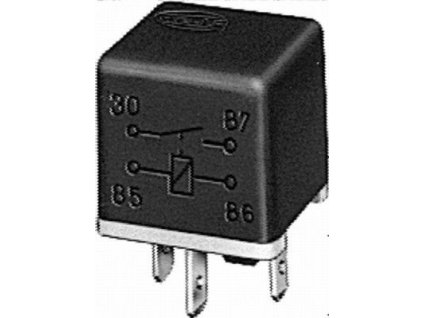 Hella Relé spínacie 24V/ 30A bez držiaka 4-kontaktné