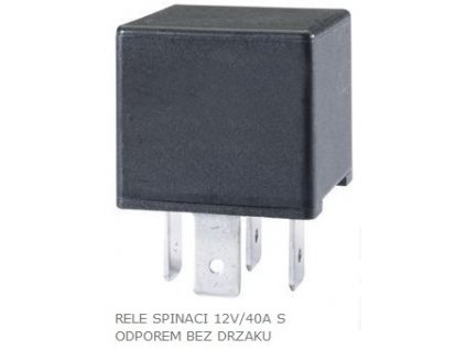 Hella Relé spínacie 12V/40A 4-kontaktné s odporom bez drziaka