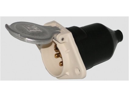 Zásuvka 7-pól 24V,DIN/ISO 3731, celokovová s tesnením