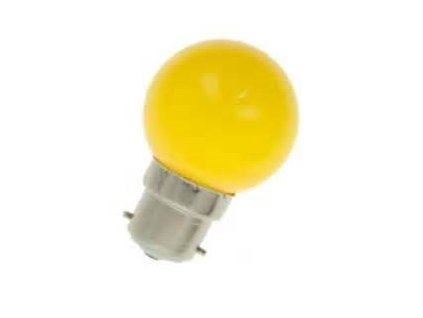 Napätie: 230V  Výkon: 1W  Pätica: B22d Rozmer: 45x70mm Tvar a prevedenie: malá guľatá banka Svetelný tok lm: 30 lm Energetická trieda: A+ Uhol vyžarovania: 320° Použitie: dekoračná, žltá