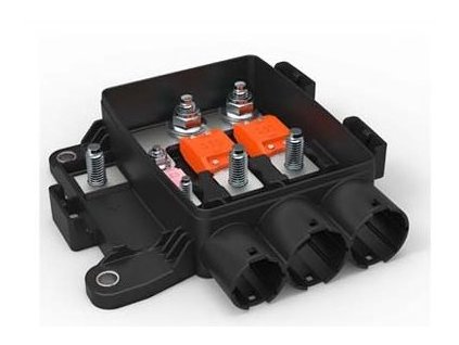 Skrinka obsahuje telo + kryt , vhodné pre 1 MIDI a 2 MEGA poistky.