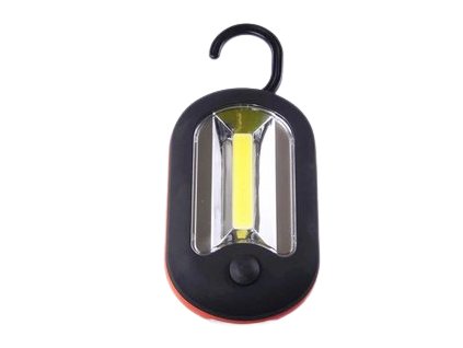 napájanie : 3× AAA 1,5 V (mikrotužka) nie je súčasťou  Svetelný tok: 150 lm (velkoplošný COB chip) + 20lm (3 ks LED na spodní strane svítilny) Uchycení: Magnet + háček  Krytí: IPX4 Rozměry: 97x63x35mm  Hmotnost 80g