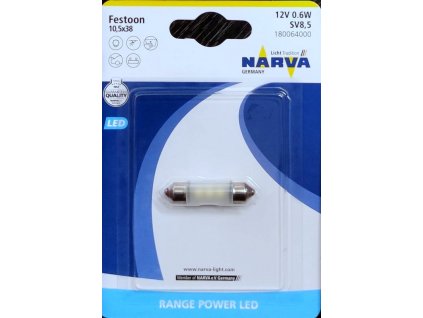 NARVA  LED 12V 0,6W(C5W) SV8,5 číra 10,5X38