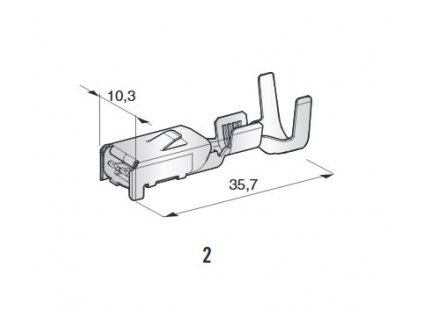 Vhodný pre držiak na MAXI nož.poistku č.03.00390, konektory 44.40...