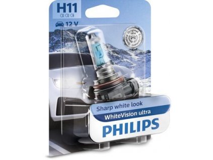 PHILIPS Žiarovka 12V H11 55W PGJ19-2 White Vision Ultra-blister 1ks