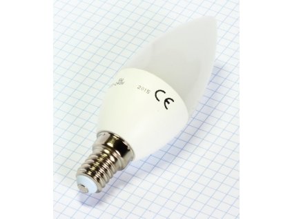 Napätie: 175-265V Výkon: 5W Pätica: E14 Rozmer: 37x100 mm Životnosť:25.000h Tvar a prevedenie: sviečka EAN:8586003243146 Energetická trieda: A+ Svetelný tok lm: 475 Farba svetla: 4000K  Pracovná teplota: -20°C po +40°C Počet spínacích cyklov: 20 000 Stmievateľnosť: NIE