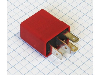 Relelé 4-kontaktné, 2x 6,3mm a 2x 4,8mm. Možné doobjednať držiak - modul č.01.01480 a 01.01560.