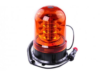 LED maják pre  napätie 12V-24V (ochrana proti prepólovaniu) Polykarbonátový nerozbitný kryt Krytie: IP66 Rozsah pracovných teplôt: -30C až +50C Rozmer výška x priemer: 189x127mm Maximálna konštrukčná rýchlosť:110km/hod Prepínanie svetelných módov mikrospínačmi pod krytom Homologizácia: R10 a R65  mikrospínačom umiestneným pod krytom sa prepínajú nasledujúce réžimy svietenia: * rotujúce svetlo * rovnomerne blikajúce svetlo * osem krátkych zábleskov * vypnutie majáku