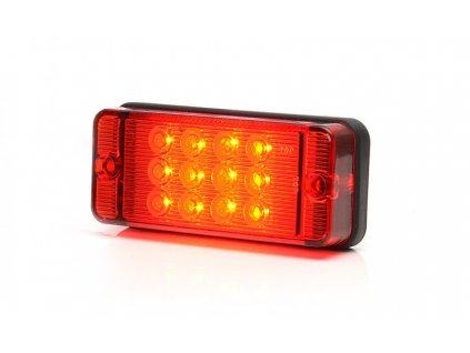 LED hmlové svetlo zadné W83D pre napetie 12- 24V  rozmery 108 x 47 x 23 mm kábel 38cm 12xLED dioda E4 homologace