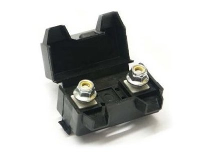 Súčasťou držiaka sú dve skrutky. Vhodný pre plieškové poistky i pre poistky MIDI