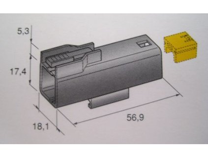 Do konektora vhodný kolík č. 11.07675, 11.07685, 11.07690.... na konektor 44.40200 potrebné - 45.40205 - 1kus + 45.45200 - 1 kus