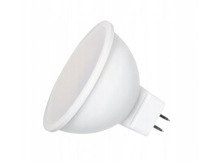 Napätie:12V Výkon: 6W Pätica:MR16 Rozmer:50x56 mm Životnosť:30.000h Tvar a prevedenie:MR16 EAN:5903089800521  Energetická trieda: F Svetelný tok lm:480lm Index farebného podania RA: >80 Teplota chromatičnosti: 6500K