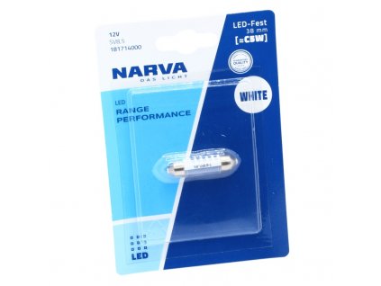 NARVA LED -sufit 12V SV 10,5x38 (C5W) - 6000K Range Performance