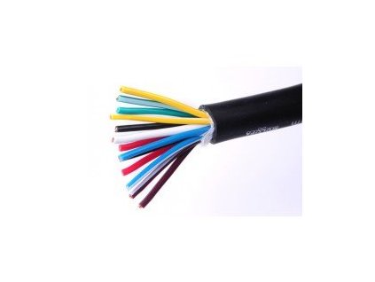 Univerzální elektrický kabel 13-žilový, 12 x 1 mm a 1 x 1,5 mm      Gumový plášť     Barevně rozlišené žíly