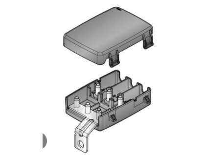 HOUSING DX FOR 3 MIDIVAL WITH COVER AND BUS BAR 0300442