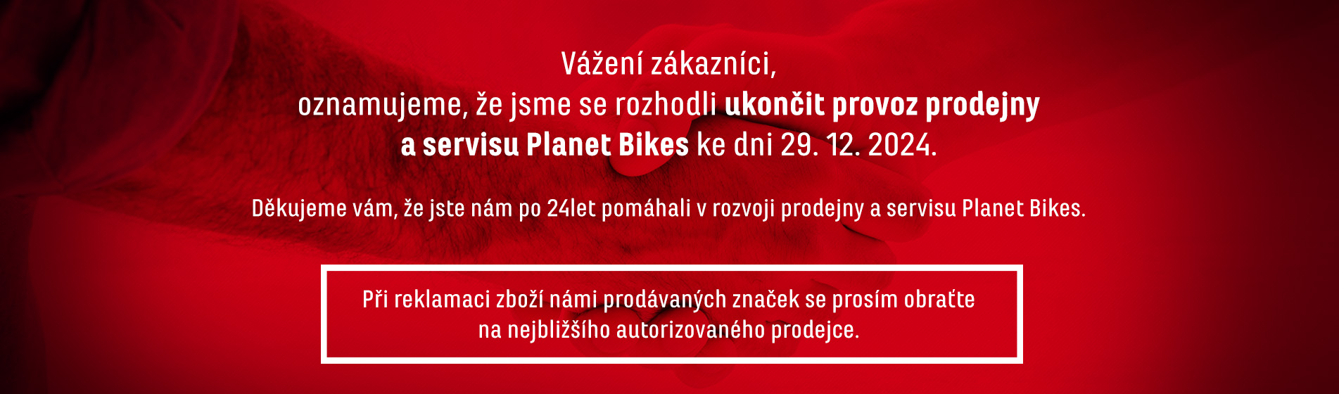 Ukončení provozu PB 12/2024