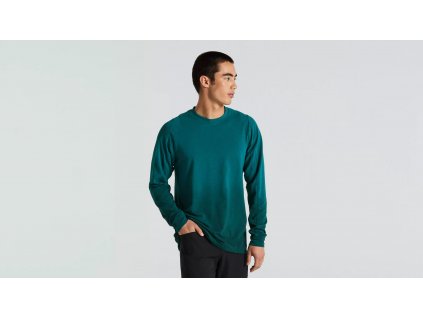 Dres Specialized Men's Trail Long Sleeve Jersey - Tropical Teal Spray