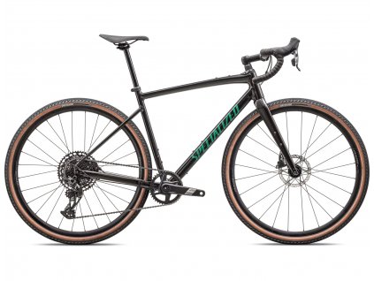 Jízdní kolo Specialized DIVERGE E5 COMP - GLOSS METALLIC OBSIDIAN/METALLIC PINE GREEN