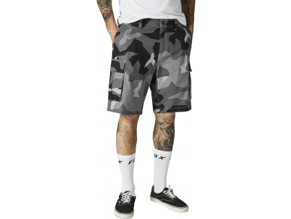 Kraťasy Fox Slambozo Camo Short 2.0 - Black Camor