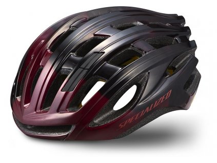 Přilba Specialized PROPERO 3 MIPS - Gloss Maroon/Gloss Black