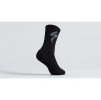 Ponožky Specialized Merino Midweight Tall Logo - Černá