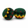 rasta green crocheted