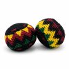 rasta black crocheted