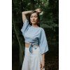 Zavinovací Crop Top sky blue