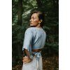 Wrap Crop Top sky blue