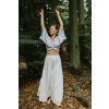Zavinovací Crop Top sky blue