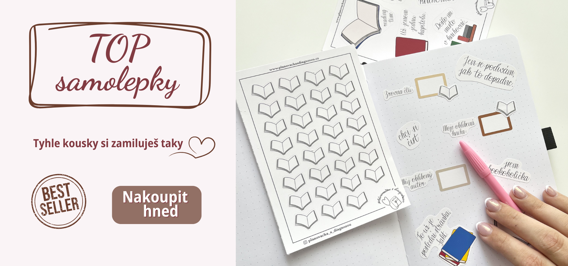 Objevte naše samolepky do diáře, které jsou mezi našimi zákazníky nejoblíbenější