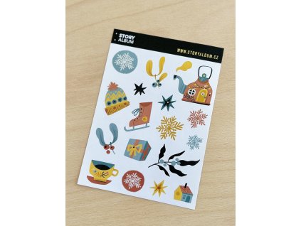 Zima je tu - arch samolepek A6