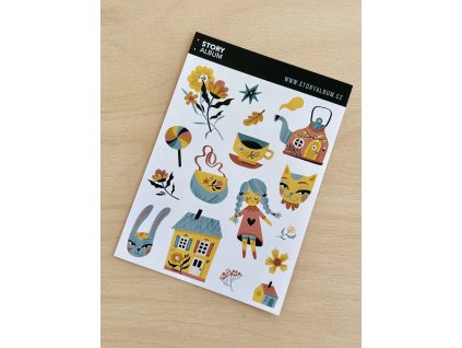 Pro holčičku - arch samolepek A6