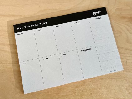 Můj týdenní plán Recyklovaný