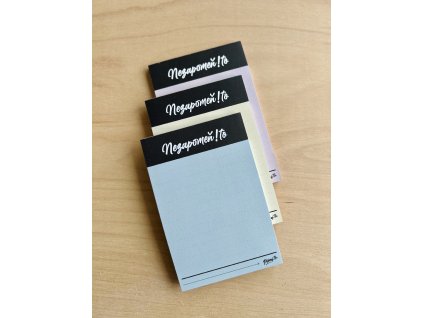 Nezapomeň.to | malý bloček v pastelových barvách