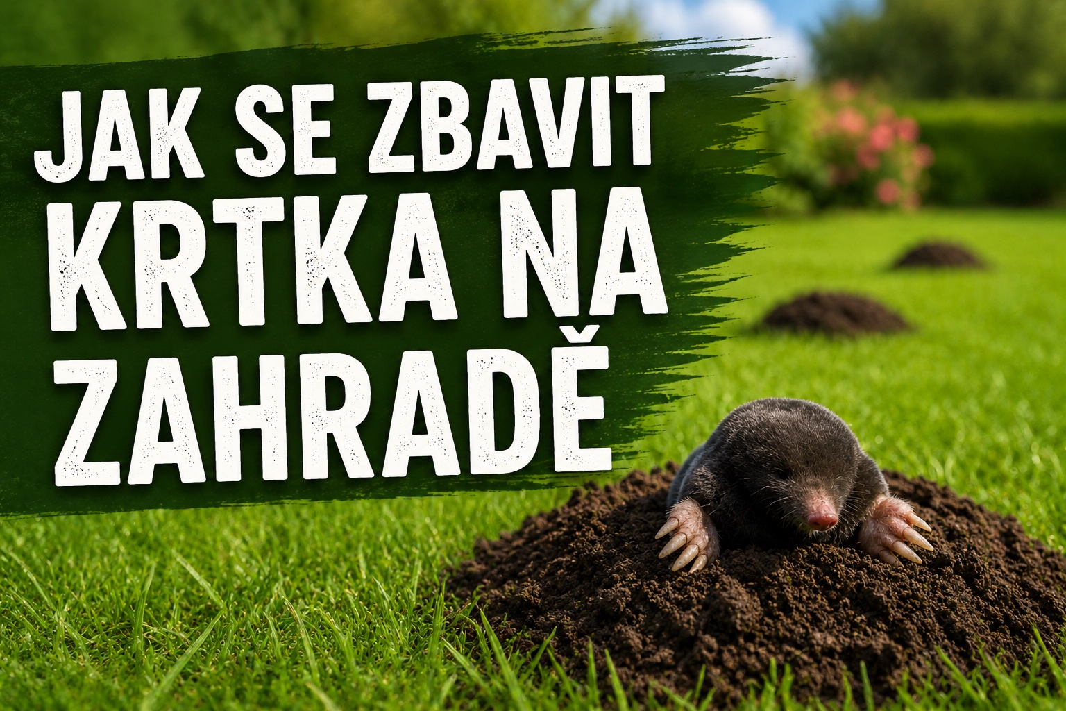 Jak se zbavit krtka na zahradě? 7 ověřených metod