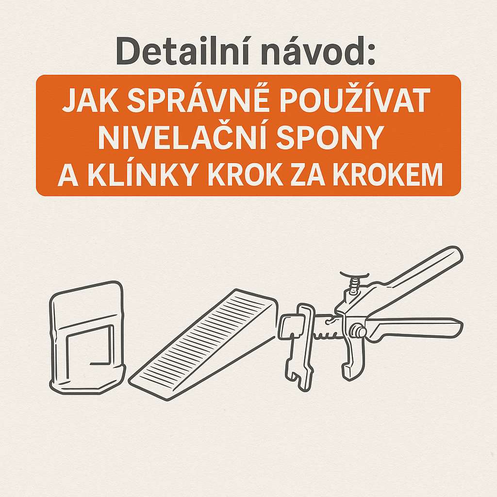 Detailní návod: Jak správně používat nivelační spony a klínky krok za krokem