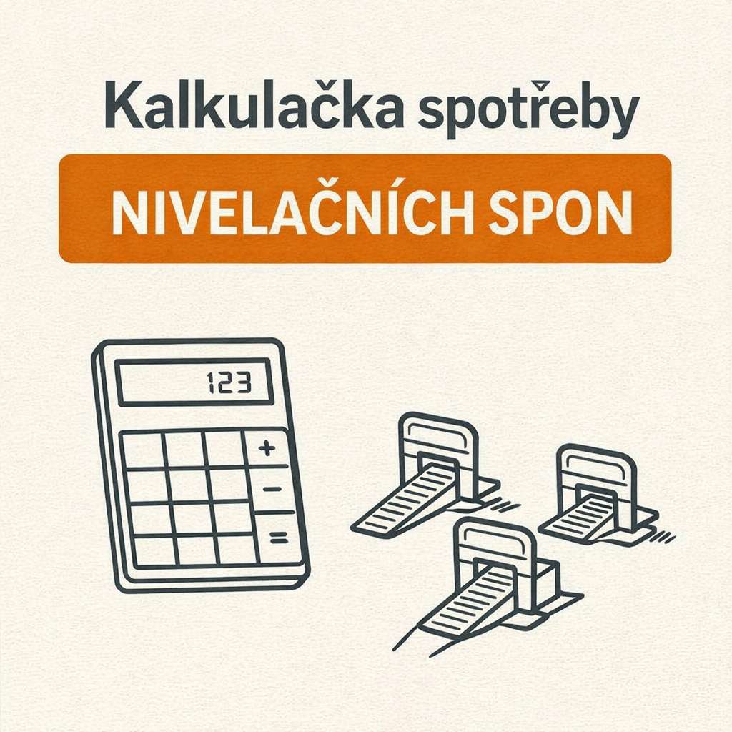 Kolik nivelačních spon potřebuji na m²? Praktická kalkulačka spotřeby