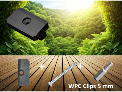 Decking Clip Set 5 mm with Screws + Free End Clips | PLASTICO