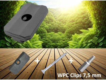 Decking Clip Set 7.5 mm with Screws + Free End Clips | PLASTICO