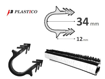 Floor Heating Pipe Clips 34 mm
