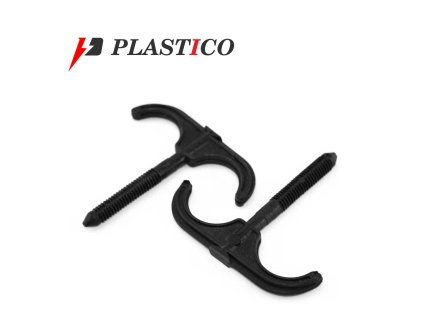 Double Pipe Clip for Pipes, Cables, and Hoses