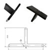 Decking Spacers T-Shape 3/4 mm | PLASTICO