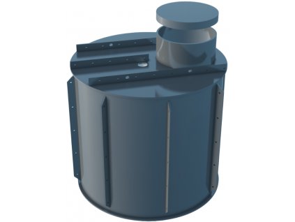 Plastový 3 komorový, tříkomorový septik s filtrací odpadní vody pojezdový, pro obetonování 3 m3, 3 000 litrů a
